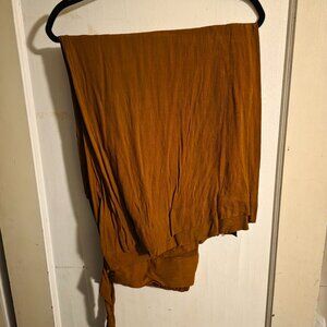 Sseko wide leg pants in amber sseko size 3 (18-22)
